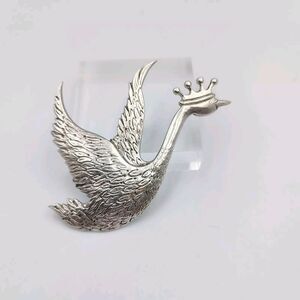 Vintage Hand & Hammer The Wild Swan 1984 Sterling Silver 925 Ornament Pendant
